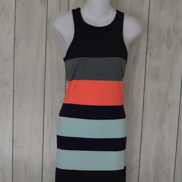 Express Dresses & Skirts - Express Color Block Midi Racer Back Tank Dress S